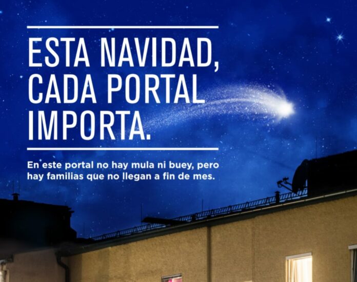 Cáritas presenta su campaña «Cada portal importa» y anima a la ciudadanía a colaborar con la entidad.