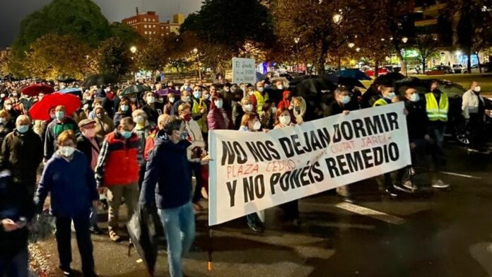 Protestas de la Federación de Asociación de Vecinos de València