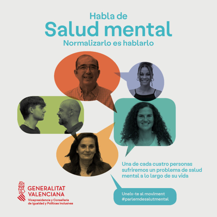 Cartel de la campaña de salud mental de la Generalitat Valenciana