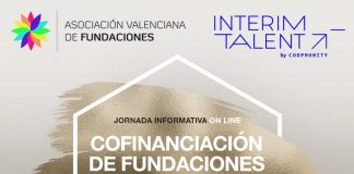 Cartel de la jornada de cofinanciación de fundaciones de la Asociación Valenciana de Fundaciones