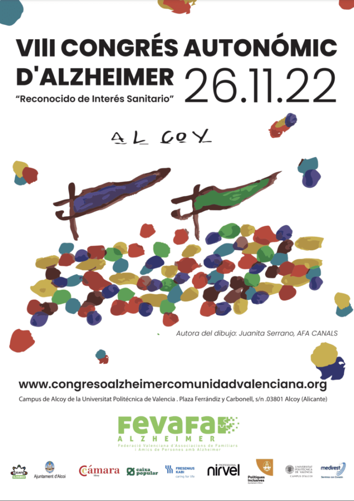 Cartel del VIII Congreso Autonómico de Alzheimer de FEVAFA