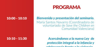Programa del Seminario la Ley de Protección a la Infancia y a la Adolescencia y creación de entornos seguros