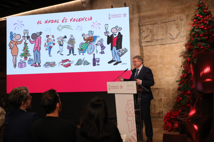 Ximo Puig presenta esta campaña de promoción del consumo de productos valencianos en Navidad